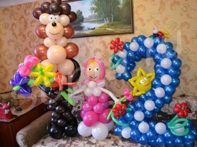 Гелевые шары с доставкой, композиции на праздник